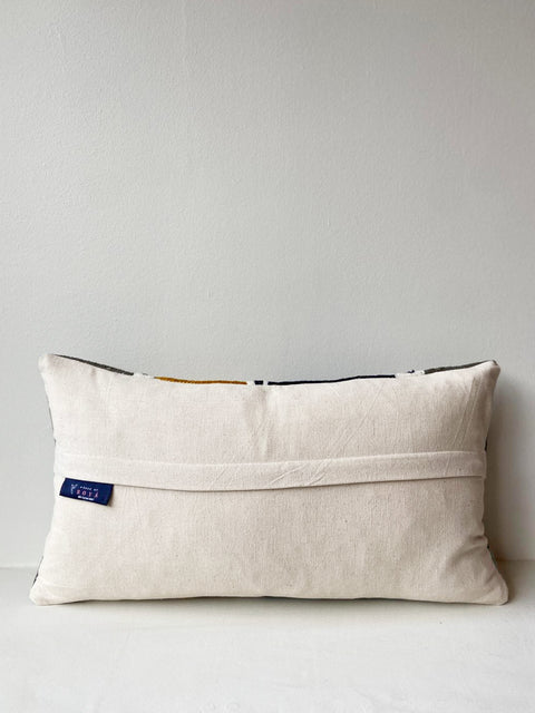 Rectangle Abstract Aari Cushion Cover - Multicolour - House of Roya