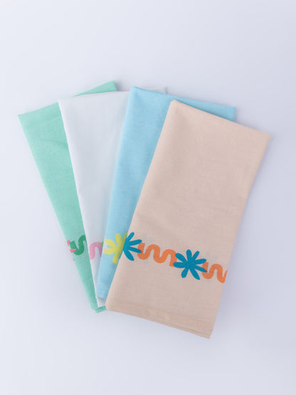 Summer Twist Cotton Napkins - Set of 4