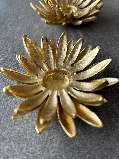 Sunflower Brass Candleholder