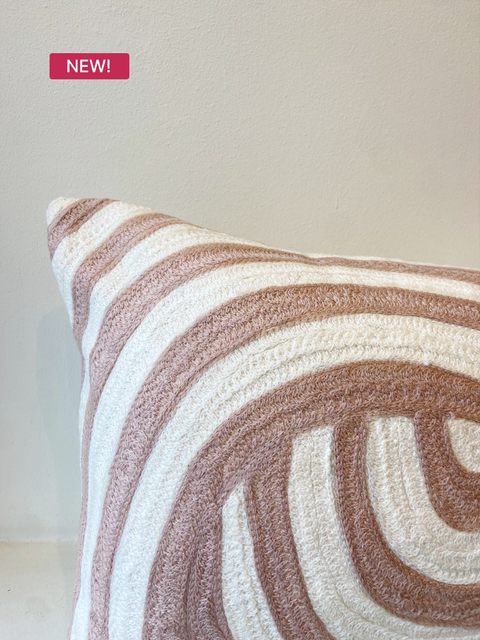 Pink Maze Cushion Cover - House of Roya