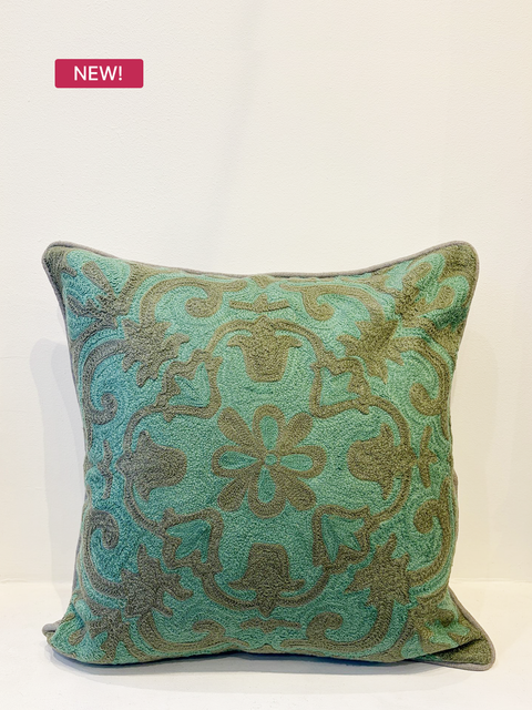 Samar Floral Embroidered Cushion Cover - House of Roya