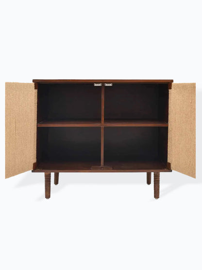 Rush Weave Teak - Storage Cabinet