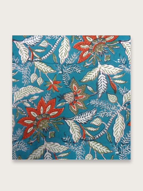 Teal Reverie Jaipuri Napkin - Single