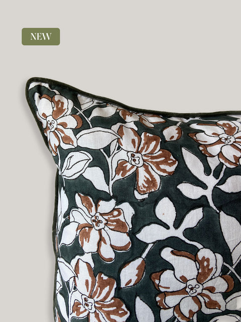 Champa Linen Cushion Cover - House of Roya