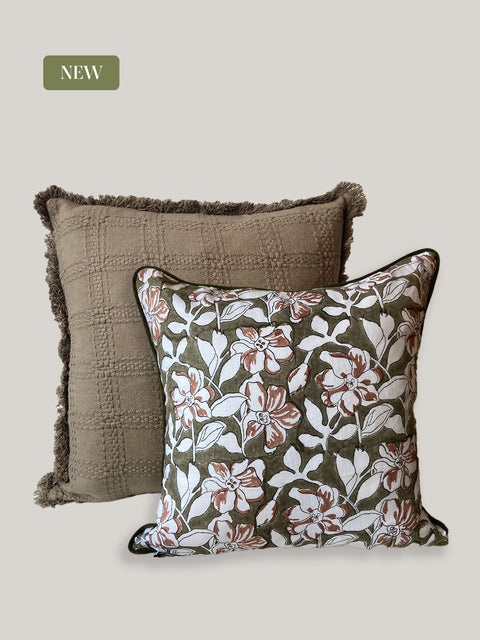 Champa Linen Cushion Cover - House of Roya