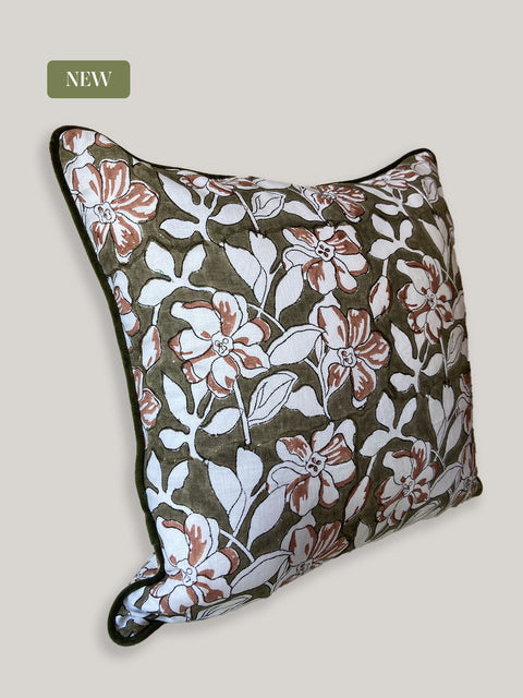 Champa Linen Cushion Cover - House of Roya