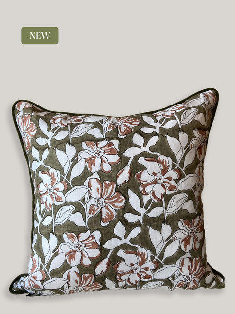Champa Linen Cushion Cover - House of Roya