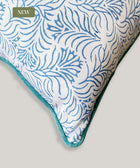 Zeenat Dual Pattern Linen Cushion Cover - House of Roya