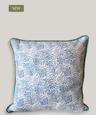 Zeenat Dual Pattern Linen Cushion Cover - House of Roya