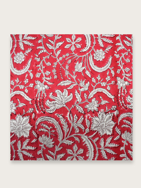 Wild Flower Christmas Jaipuri Napkin - Single