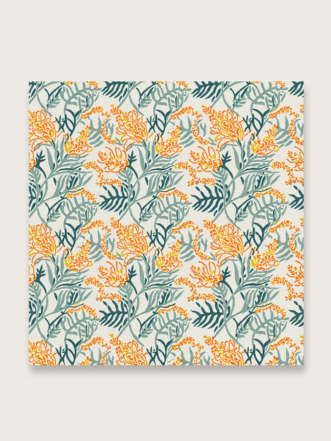 Yellow Tango Lily Jaipuri Napkin - Single