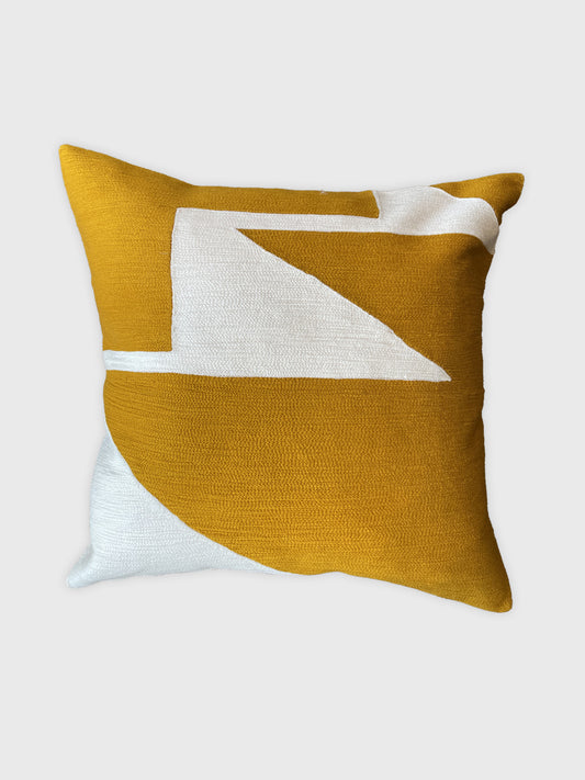 Zig Zag Aari Cushion cover - Ochre