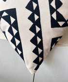 Zig Zag Mono Cushion Cover - House of Roya