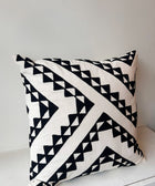 Zig Zag Mono Cushion Cover - House of Roya