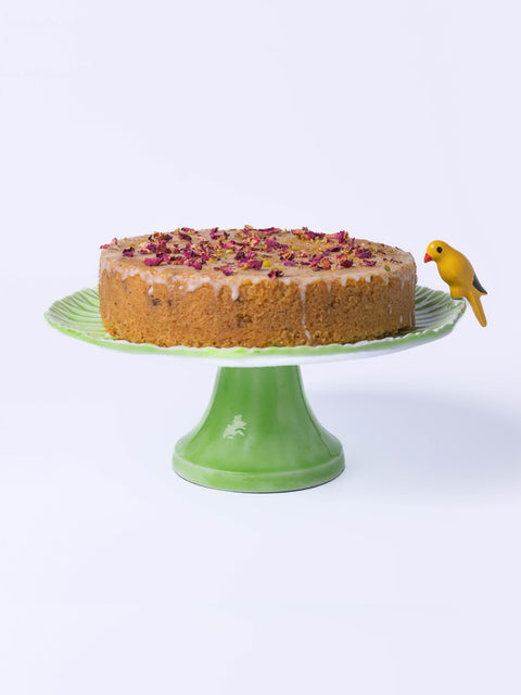Canary Yellow Bird Cake Stand - House of Roya