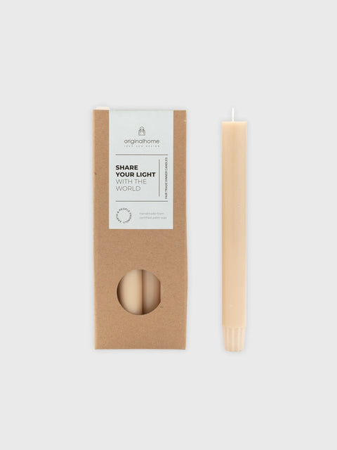 Dinner Candles -Beige - House of Roya